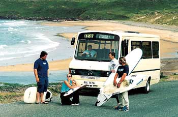 Puffin buses cruise out in May tenby today