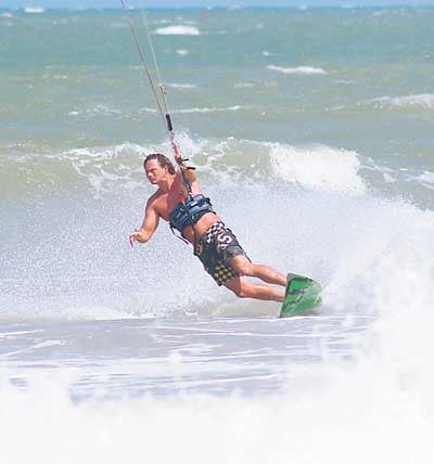 Tenby kite surfer rides wave of success