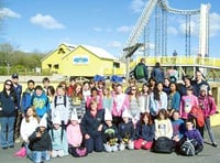 Army families enjoy  day out at theme park