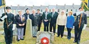 Service of remembrance for Captain Cumby