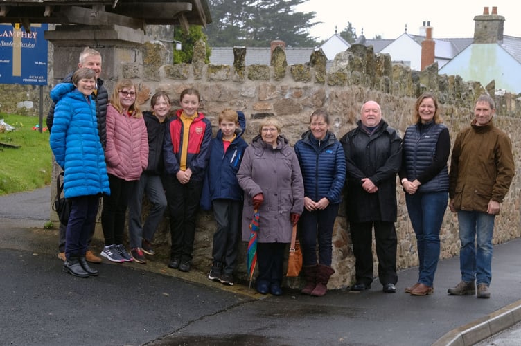 Group at the new footway in Lamphey