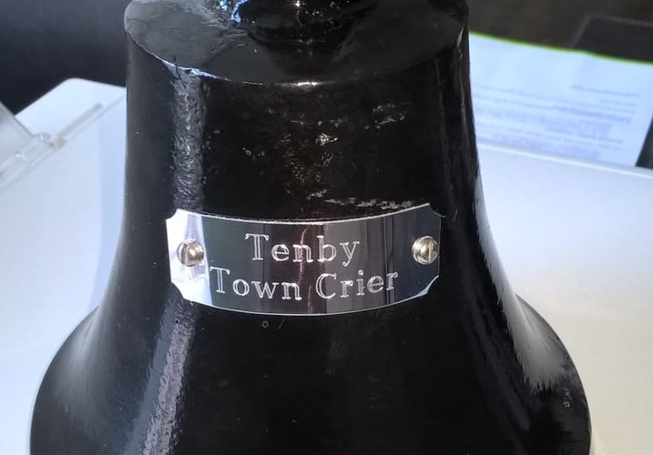 Tenby town crier bell