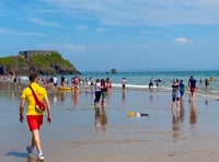 RNLI crew, lifeguards and coastguards assist South Beach casualty