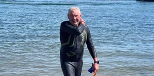 Plumber Peter completes around Caldey swim for Prostate Cymru