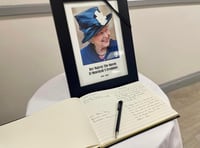 Book of condolence for the Royal Family at Narberth’s Queen’s Hall