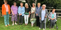 Saundersfoot WI pay their respects to Her Majesty