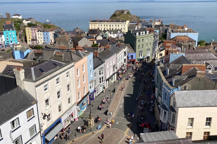 Tenby town centre