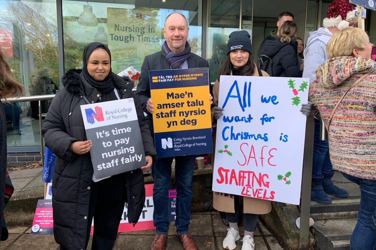 Nurses on strike