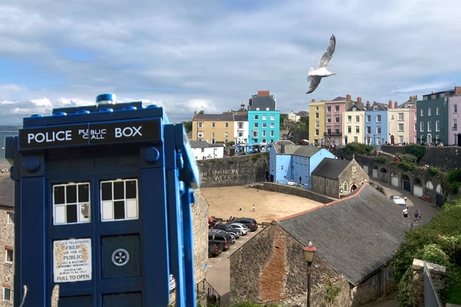 Tardis in Tenby