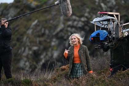 Doctor Who's new assistant is unveiled on filming shoot near Tenby