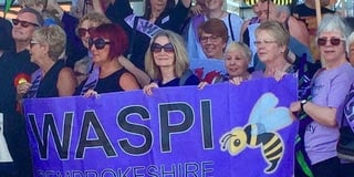 Pembrokeshire joins 1950s WASPI Women of Wales Fight Back Rally, Westminster