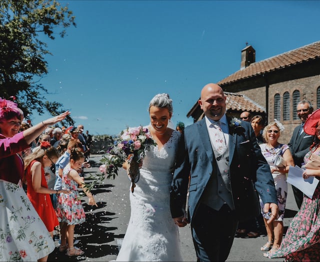 Real wedding: Romantic proposal for young farmers Rebecca and Hywel