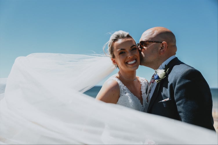 Pembrokeshire young farmers and newlyweds Rebecca and Hywel