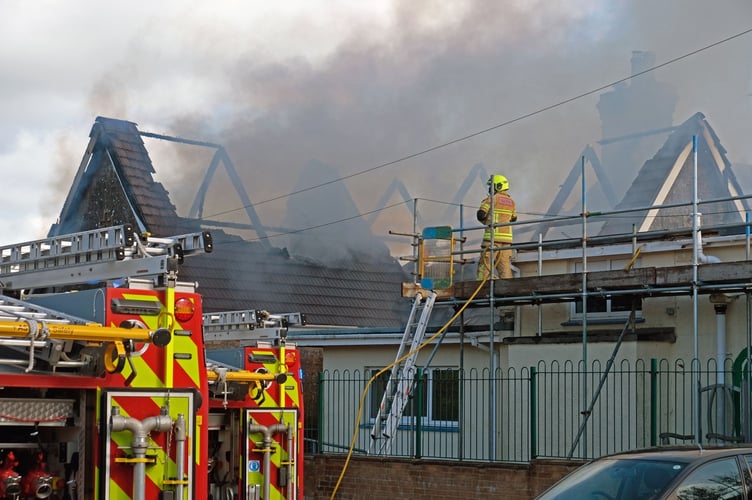 The school was badly damaged in the fire in October, 2022.