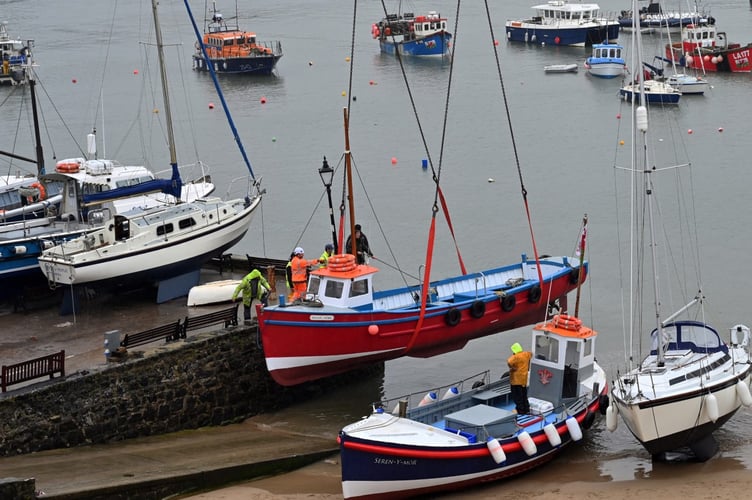 Boat lift Tenby