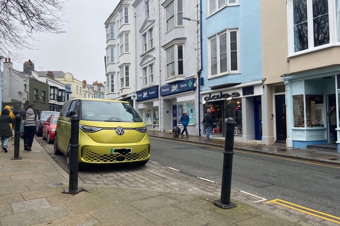 Unsafe bollards Tenby