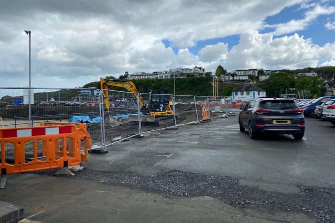 Saundersfoot harbour car park