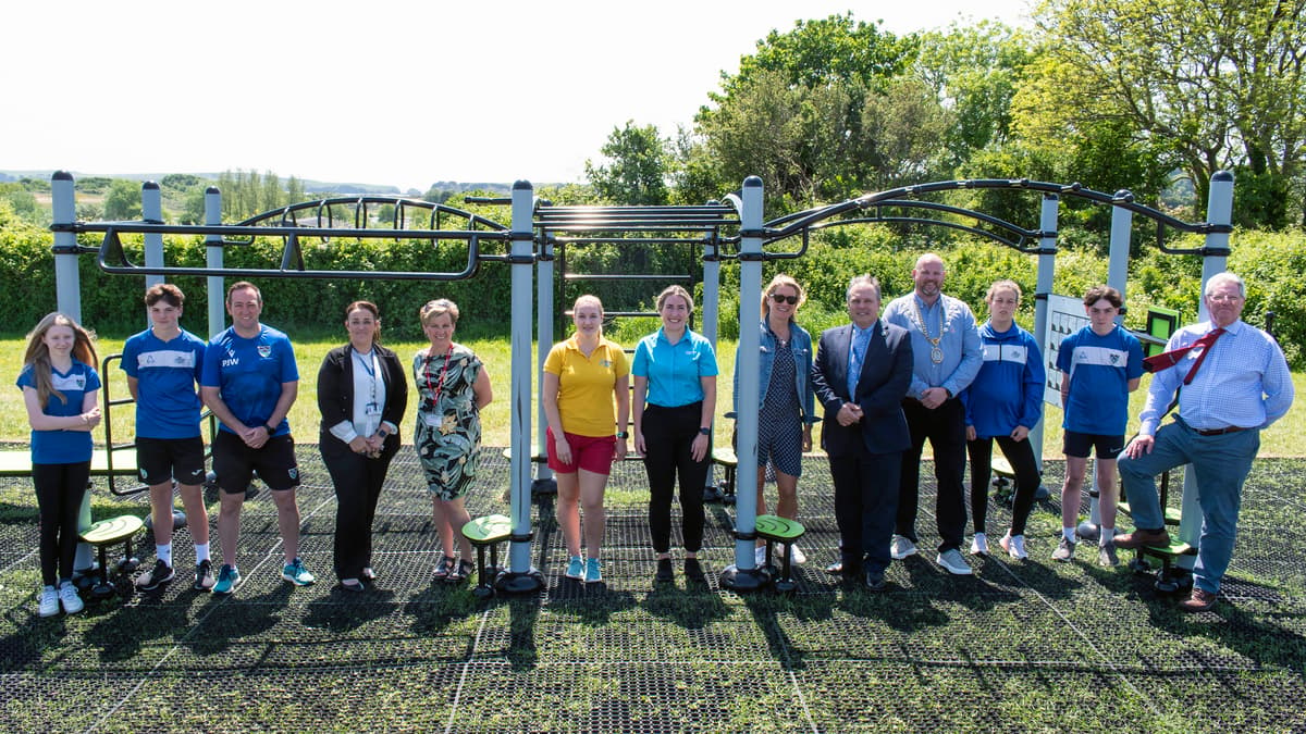 New outdoor gym launched at Ysgol Greenhill School in Tenby for pupils ...