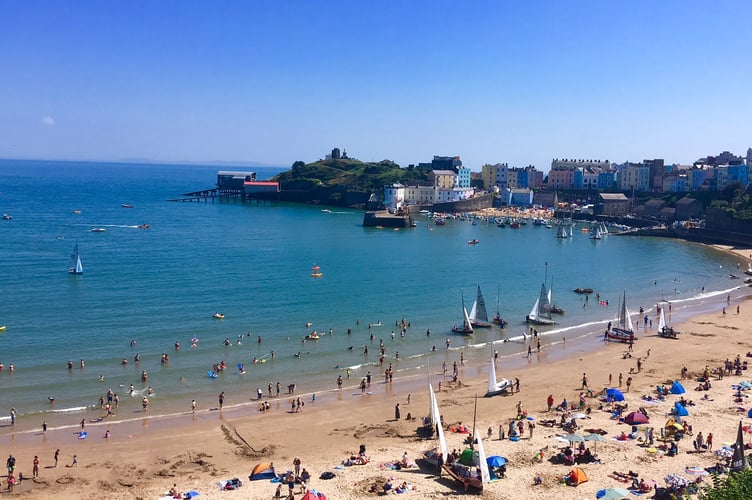 Tenby sailing North Beach