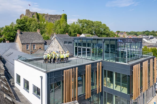 Topping Out ceremony at Western Quayside development Haverfordwest