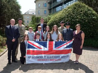 Armed Forces Day flag flies over Pembrokeshire's County Hall