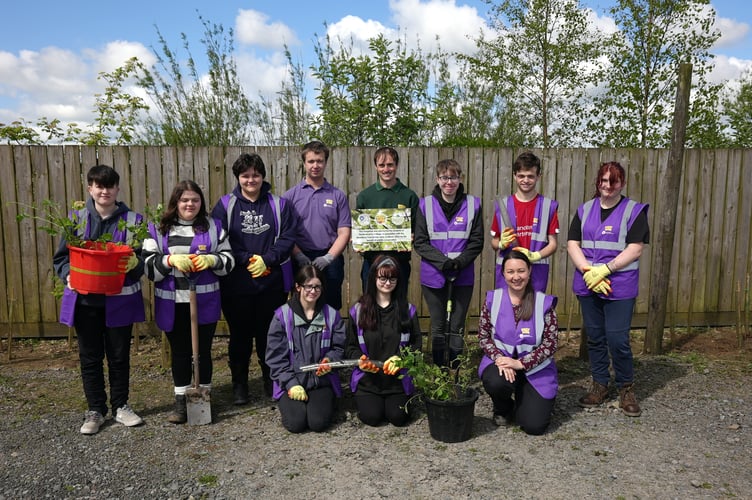 Animal care Learners with Jack Gradidge (centre)