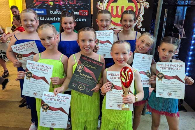 Under-11s Welsh Factor Champions from Dynamix Dance School in Saundersfoot