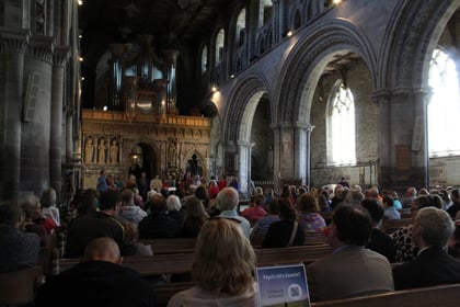 The Big Sing a joyous conclusion to Pererin Wyf at St Davids Cathedral