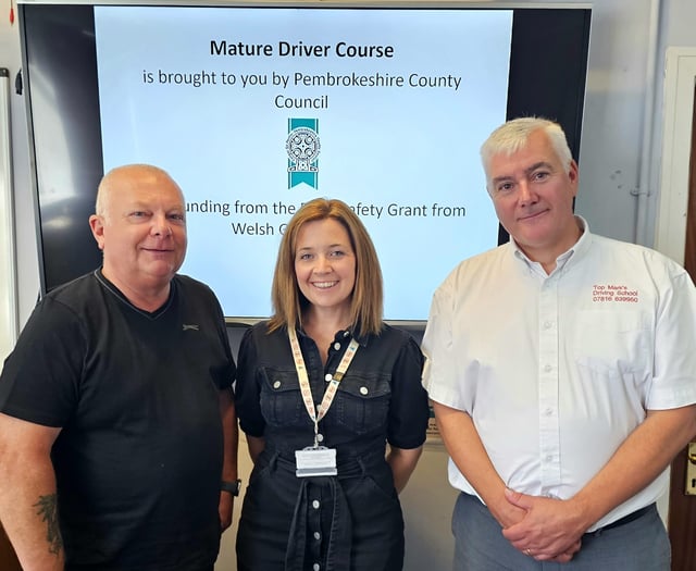 Free mature driver courses available in Pembrokeshire