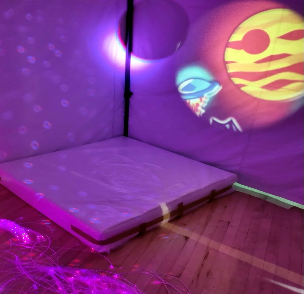 Sensory Tent available to view at Tenby De Valence | tenby-today.co.uk