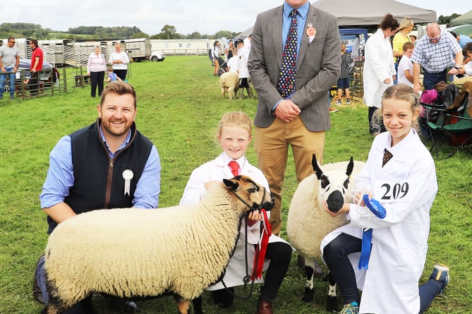 Sam Kurtz, Mari Anthony, Champion Young Handler, Jacob Anthony and Lottie Day, Reserve Champion Young Handler