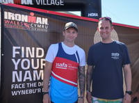 Trio help raise thousands for Armed Forces charity at Ironman Wales