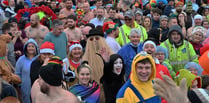 Saundersfoot's New Year's Day Swim fancy dress fundraisers praised