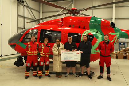 Local holiday parks help raise over £38,000 for Wales Air Ambulance