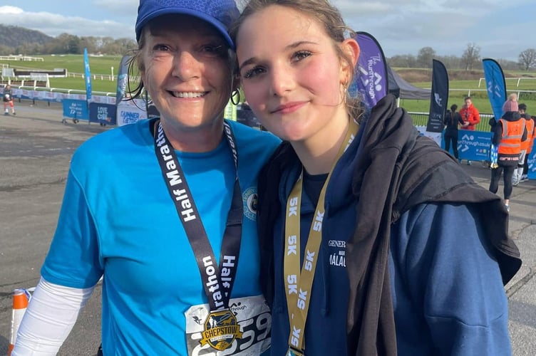 Kate & Molly Mathias at the Chepstow Racecourse