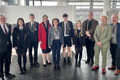 Students bring message of peace to the Senedd for St. David's Day