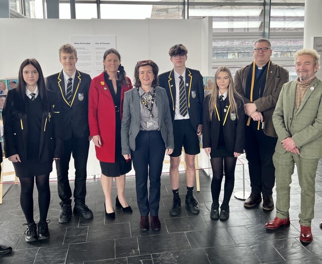 Students bring message of peace to the Senedd for St. David's Day