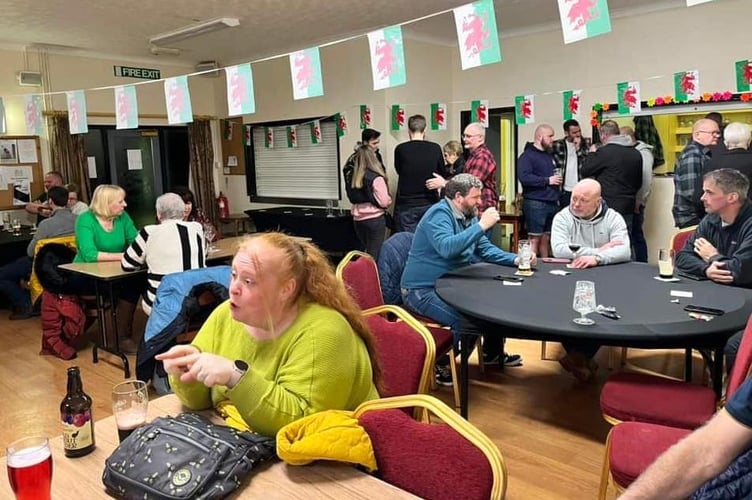 Villagers at the St Florence 'Community Social'