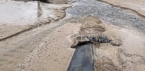 Emergency work starts on river culvert on Tenby’s South Beach