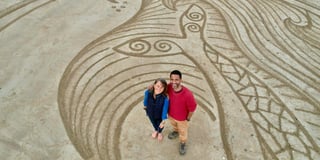 Sand artist's latest creation in Tenby for ITV Wales' Coast & Country