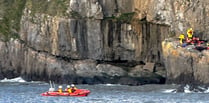 Tenby RNLI assist in rescue of fallen cliff climber