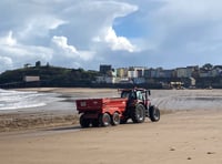 What the work taking place on Tenby's harbour & North Beach is for?