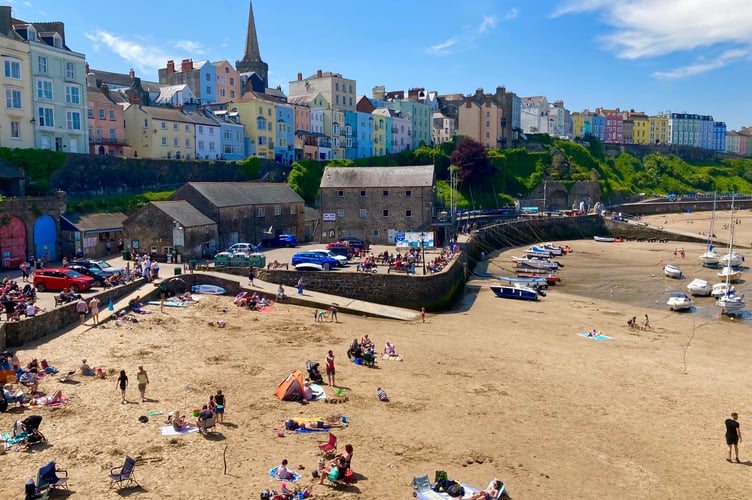 Tenby harbour beach