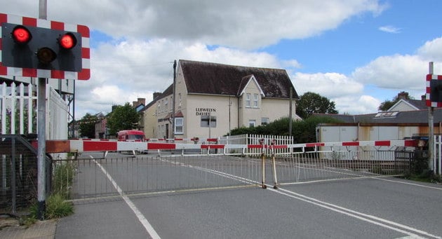 Whitland railway crossing