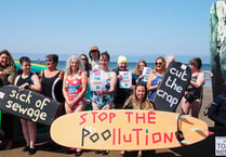 Protestors paddle-out for Pembrokeshire people’s rights to clean water
