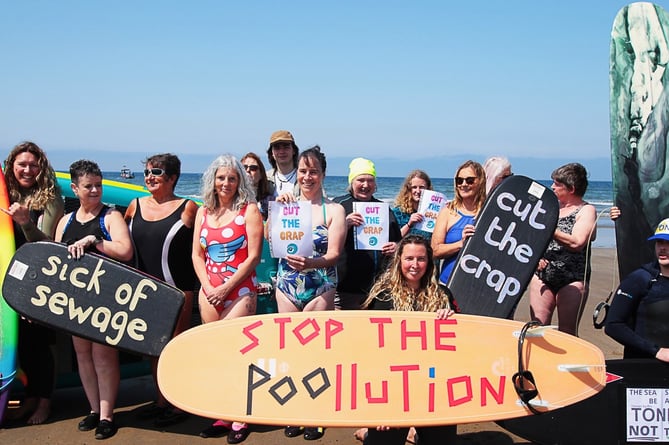 Broad Haven pollution protest