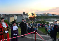 Beacon lighting ceremony in Tenby marks anniversary of D-Day landings