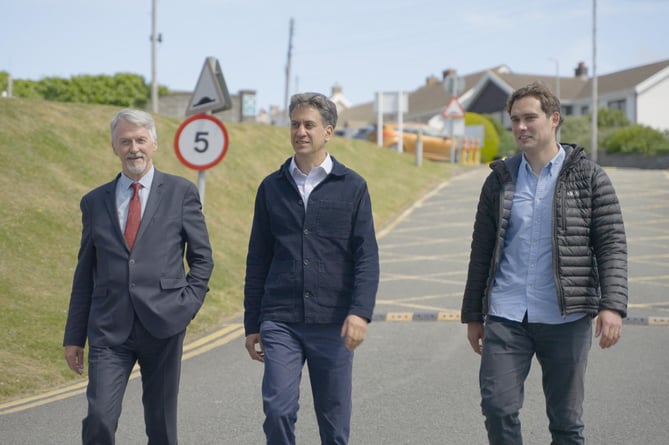 Huw Irranca-Davies, Ed Milliband and Henry Tufnell