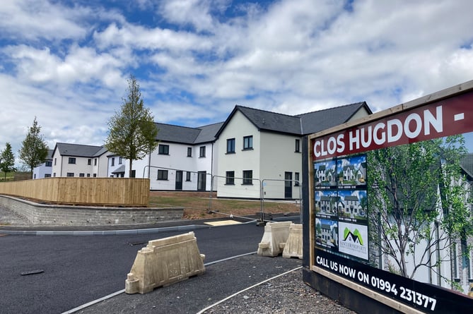 Clos Hugdon is a 42-home development in Laugharne