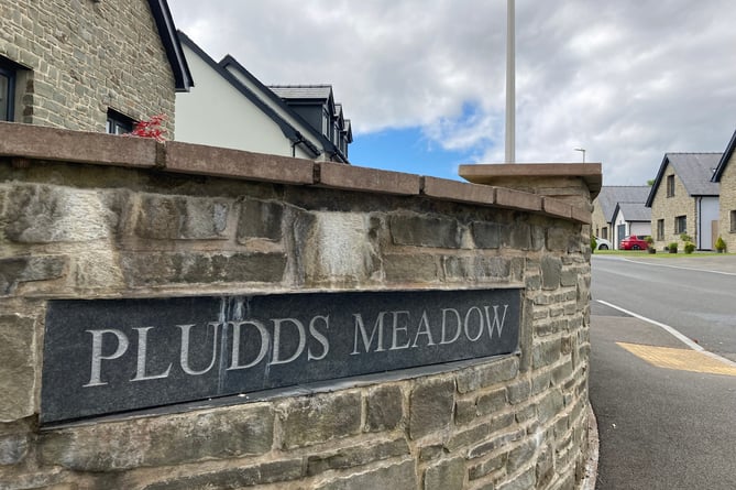 The two bungalows are part of a 24-home development at Pludds Meadow